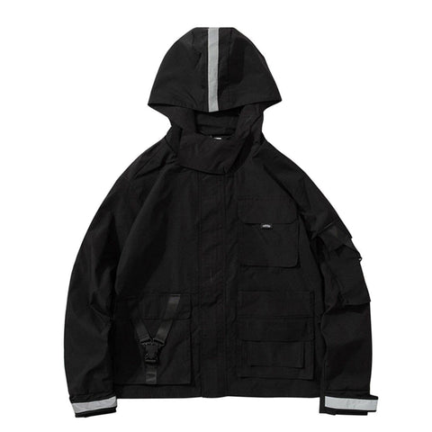 Retro Hooded Workwear Jacket - Anagoc
