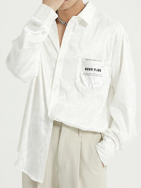 "Dragon Relief" Silk Shirt - Anagoc