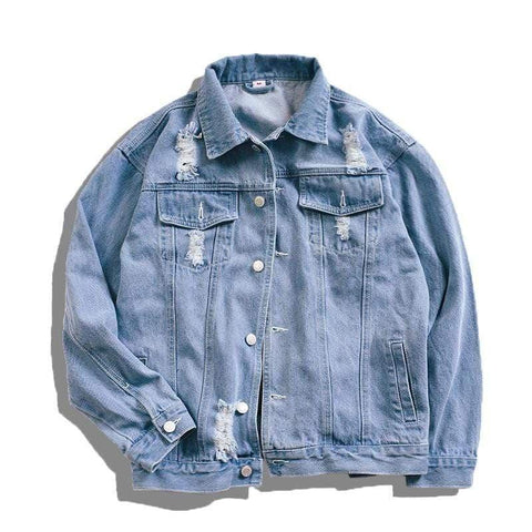 "Dog Head" Denim Jacket - Anagoc