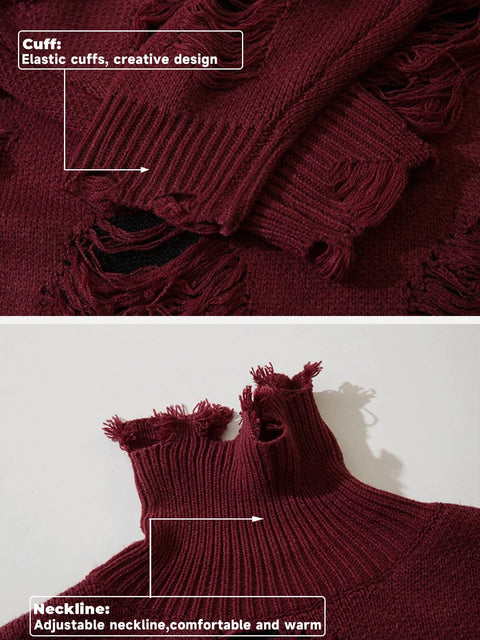 Hole Cut Out Sweater