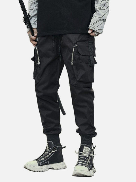 Function Zipper Pockets Cargo Pants - Anagoc