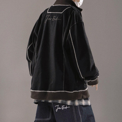 Multiple Zipper Pockets Jacket - Anagoc