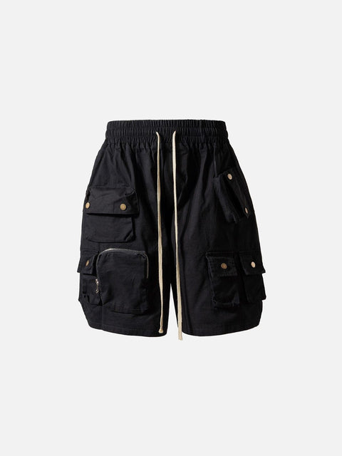 Button Pockets Cargo Shorts - Anagoc