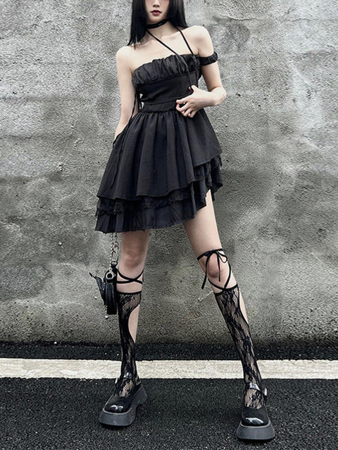Lace Slip Dress - Anagoc