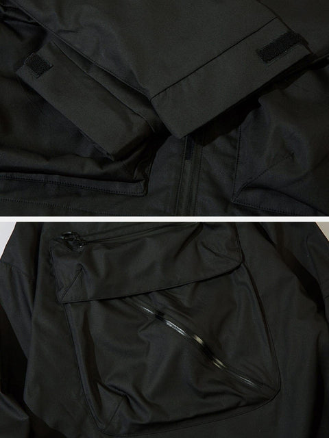 Large Back Pocket Cargo Jacket - Anagoc
