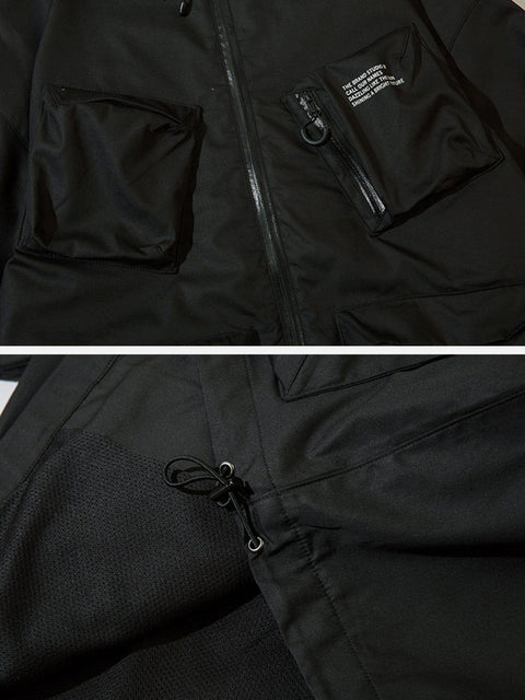 Large Back Pocket Cargo Jacket - Anagoc