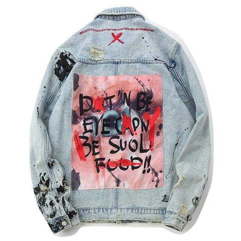 “Graffiti Wall” Denim Jacket - Anagoc