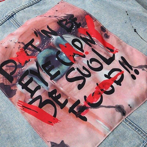 “Graffiti Wall” Denim Jacket - Anagoc