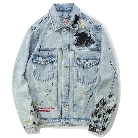 “Graffiti Wall” Denim Jacket - Anagoc