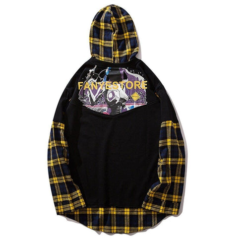 “Oversize Patchwork” Hoodie - Anagoc
