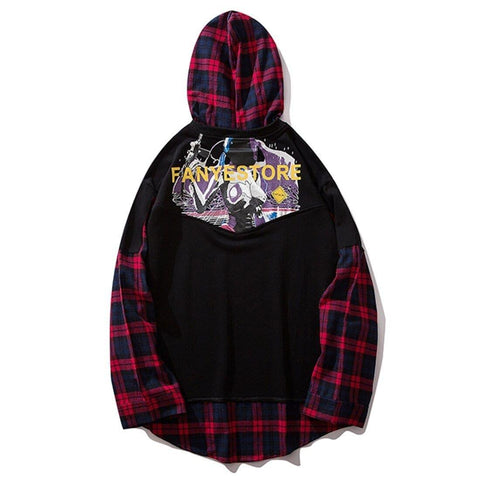 “Oversize Patchwork” Hoodie - Anagoc