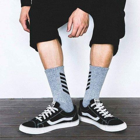 Striped Skateboard Socks 3PCS - Anagoc