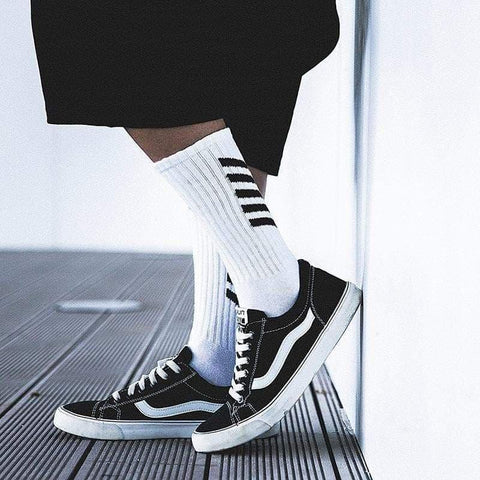Striped Skateboard Socks 3PCS - Anagoc