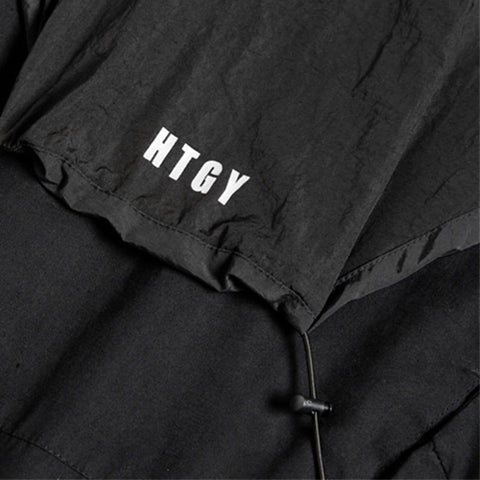 Dark Functional Patchwork Jacket - Anagoc