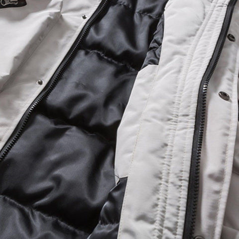 Multi-pocket Reflective Down Jacket - Anagoc
