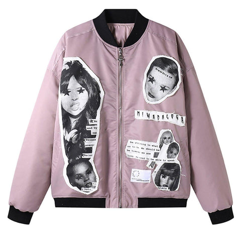 "Character Patch" Varsity Jacket - Anagoc