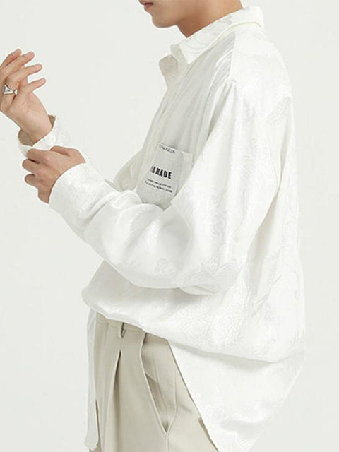 "Dragon Relief" Silk Shirt - Anagoc