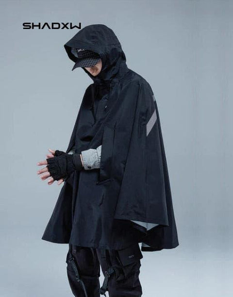 Black cape jacket - Anagoc