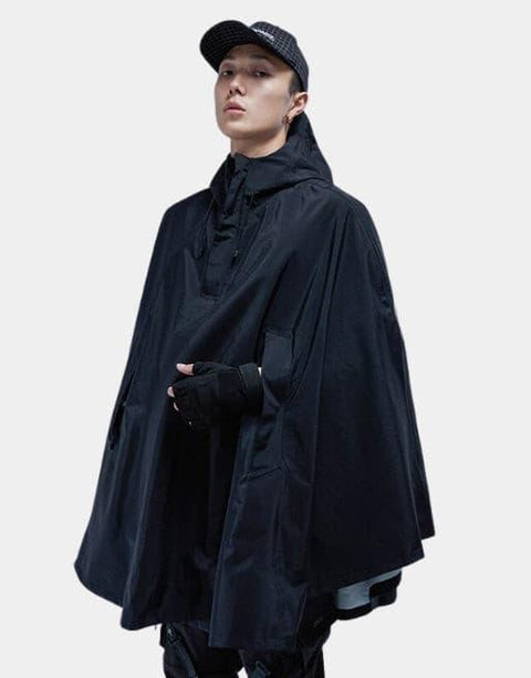 Black cape jacket - Anagoc