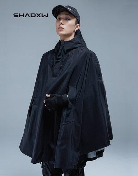 Black cape jacket - Anagoc