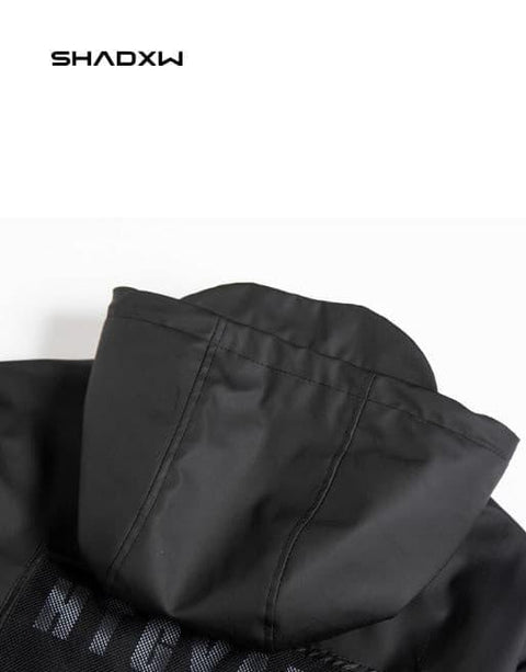 Black Cargo Jacket Mens - Anagoc