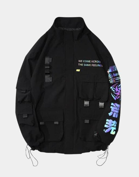 Black Reflective Jacket - Anagoc