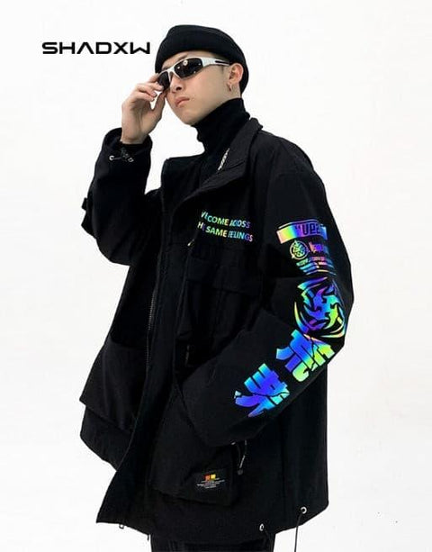 Black Reflective Jacket - Anagoc