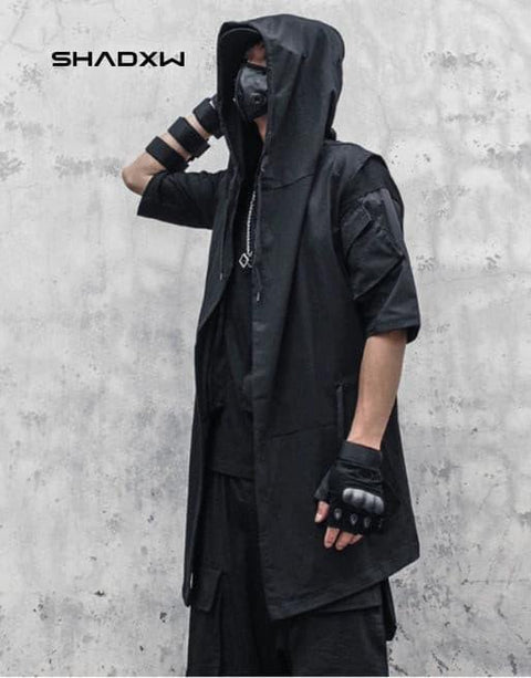 Black sleeveless jacket - Anagoc