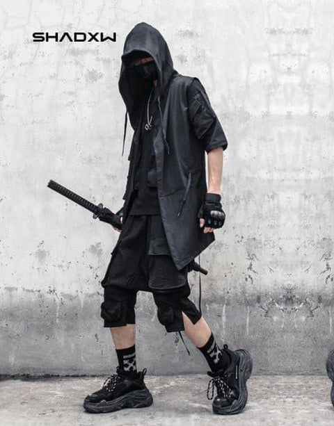 Black sleeveless jacket - Anagoc