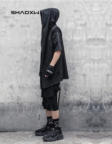 Black sleeveless jacket - Anagoc