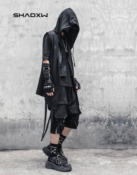 Black sleeveless jacket - Anagoc