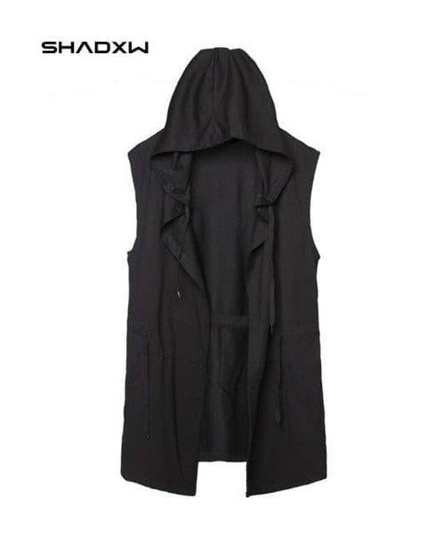 Black sleeveless jacket - Anagoc