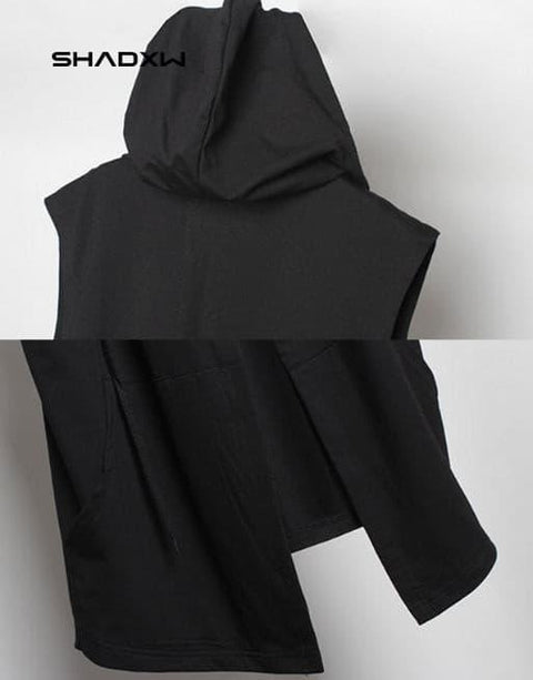 Black sleeveless jacket - Anagoc