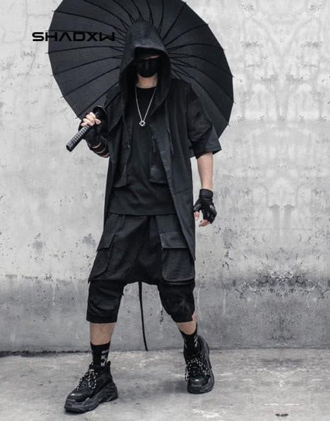 Black sleeveless jacket - Anagoc