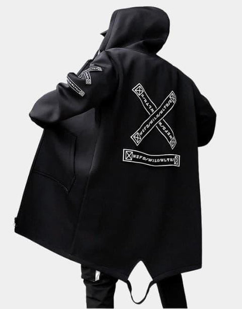 Black Techwear Jacket - Anagoc