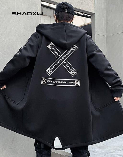 Black Techwear Jacket - Anagoc