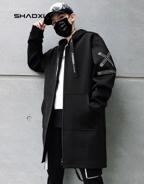 Black Techwear Jacket - Anagoc
