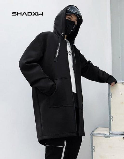 Black Techwear Jacket - Anagoc