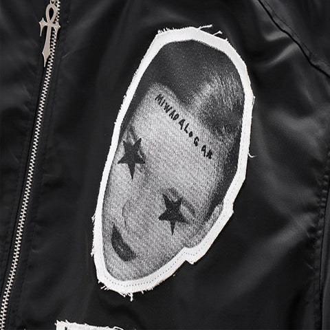 "Character Patch" Varsity Jacket - Anagoc