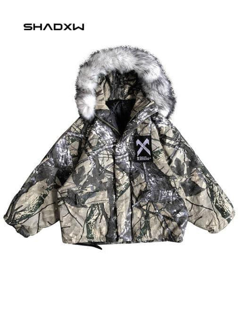 Cargo Jacket with Fur - Anagoc