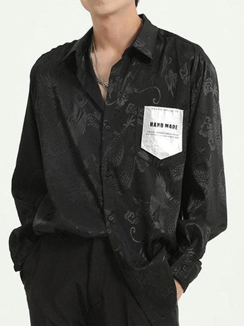 "Dragon Relief" Silk Shirt - Anagoc