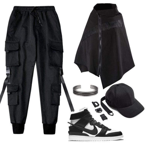Cyberpunk Zip Up Cape - Anagoc