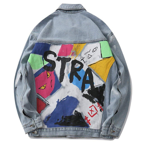 "STRA" Denim Jacket - Anagoc