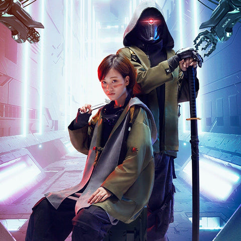 Cyberpunk Ninja Functional Cardigan Hoodies - Anagoc