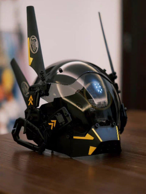 Cyberpunk Glowing Circle Mask - Anagoc