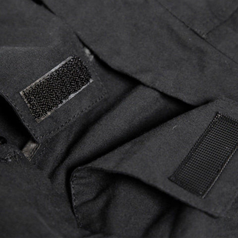 Dark Functional Patchwork Jacket - Anagoc