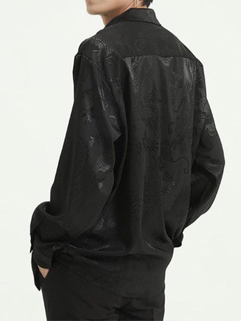"Dragon Relief" Silk Shirt - Anagoc