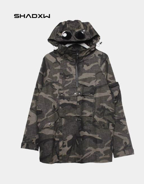Green techwear jacket - Anagoc