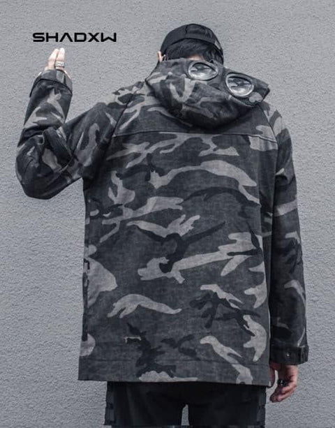 Green techwear jacket - Anagoc