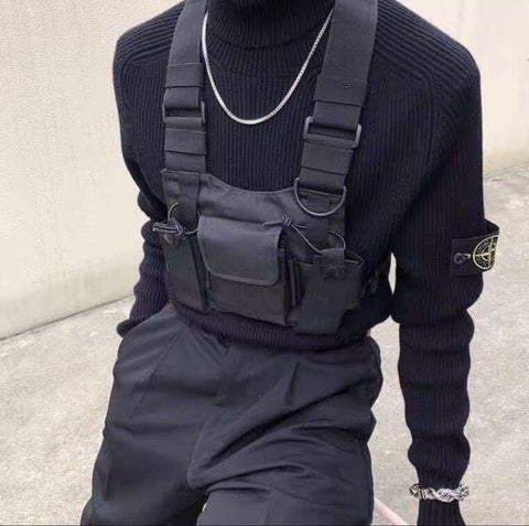 Hip Hop Streetwear Men Fashion Shoulder Bag - Anagoc